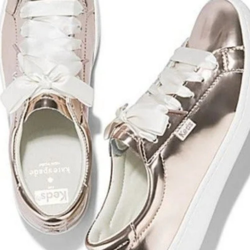 Kate Spade x Keds Specchio Metallic Rose Gold